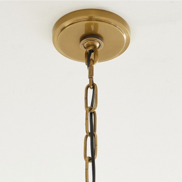 Reticula Modern Round Chandelier - Iron Frame with Open Circular Design for Dining or Entry HL1936