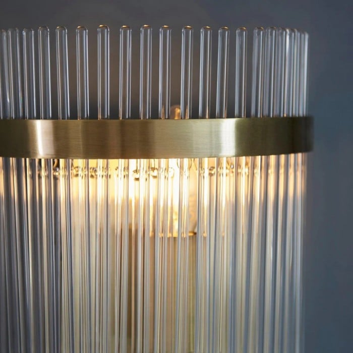 RibGlow Minimalist Glass Rod Wall Light - Elegant Accent Sconce for Home HL2061