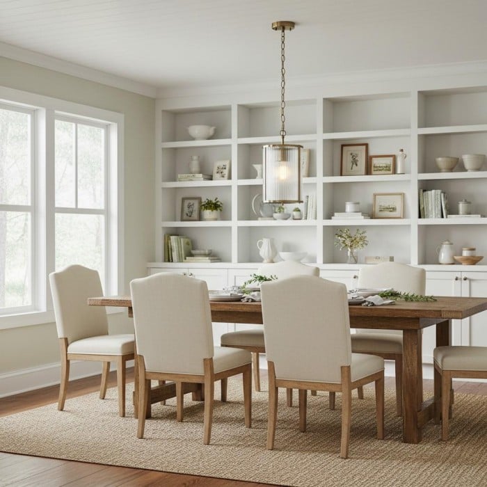 RibGlow Ribbed Glass Pendant Light - Antique Style Pendant Light for Dining Room HL2044