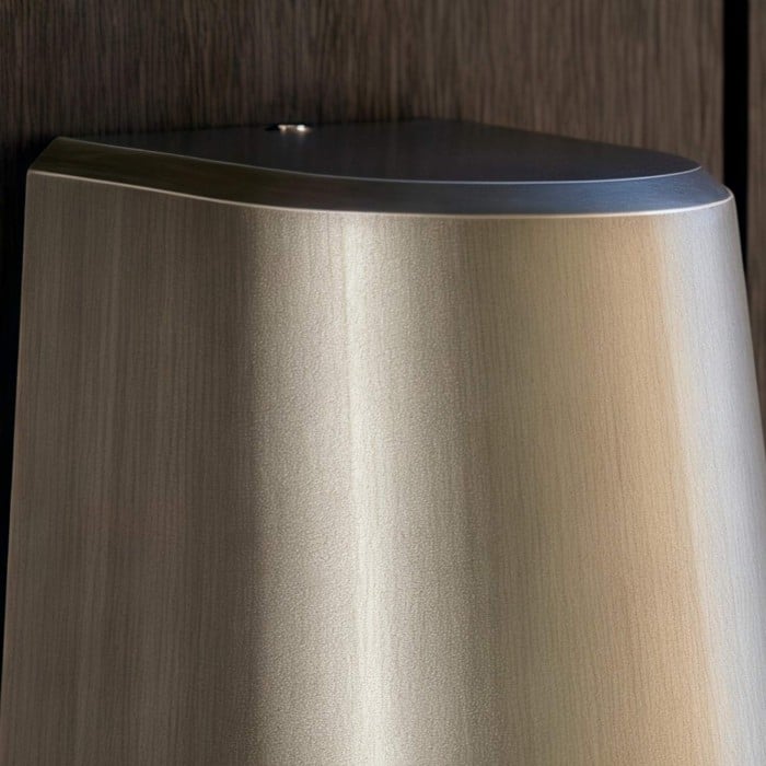 Rivathis Minimalist Metal Pewter Wall Lantern - Stylish Porch Fixture Ideal for Entry or Garden HL2088