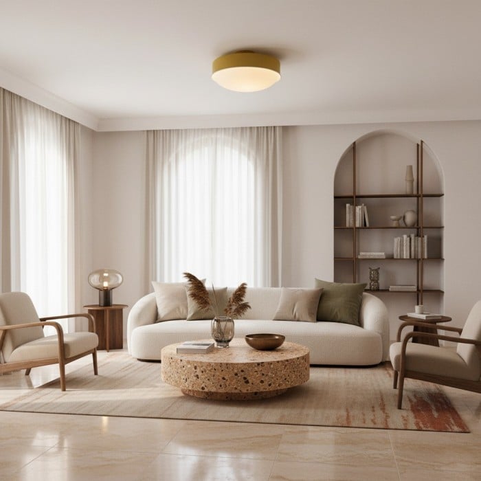 Rolvona Ceiling Fixture - Timeless Modern Aesthetic with Diffuse Ambient Light HL1948