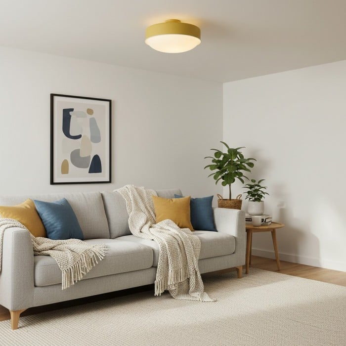 Rolvona Ceiling Fixture - Timeless Modern Aesthetic with Diffuse Ambient Light HL1948