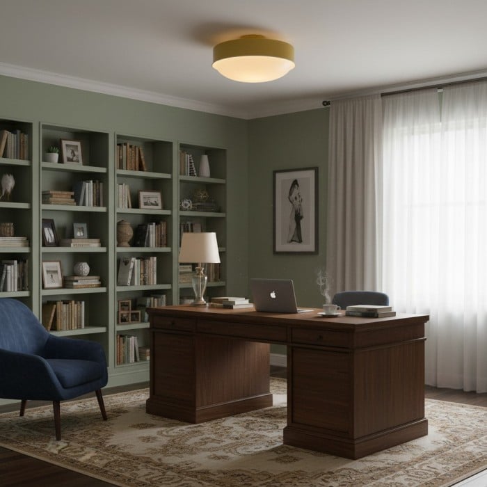 Rolvona Ceiling Fixture - Timeless Modern Aesthetic with Diffuse Ambient Light HL1948