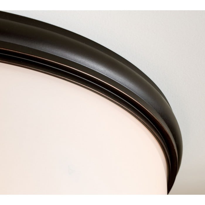 Roven Flush Mount Ceiling Lamp with Opal Glass Dome - Sleek Design for Bedroom and Living Room HL1951