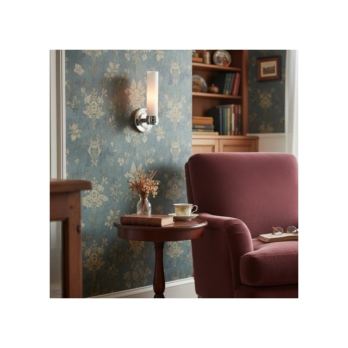 Roven Modern Wall Sconce Inspired with Glass Cylinder Shade - Versatile Accent For Living Room HL1942