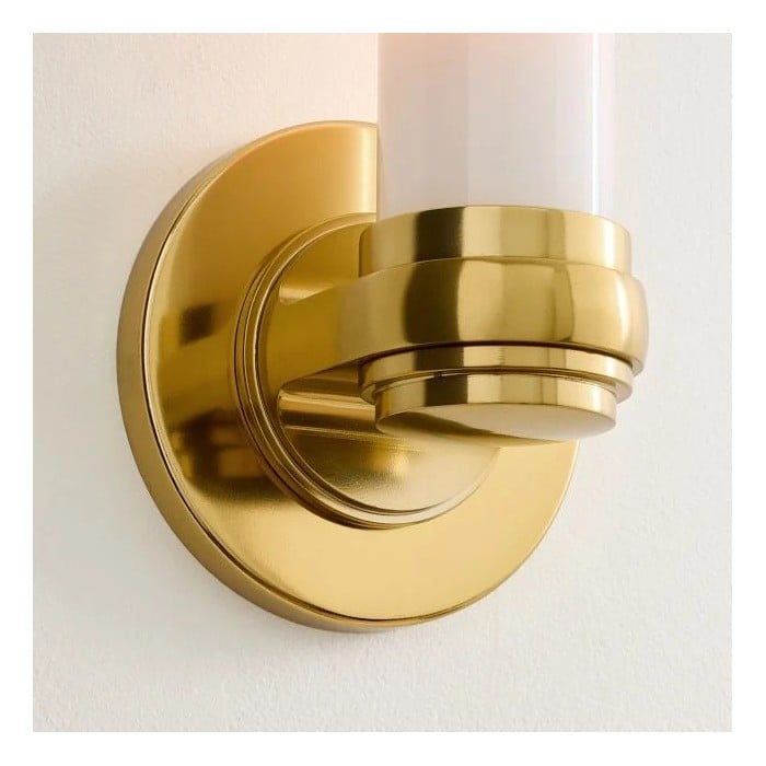 Roven Modern Wall Sconce Inspired with Glass Cylinder Shade - Versatile Accent For Living Room HL1942