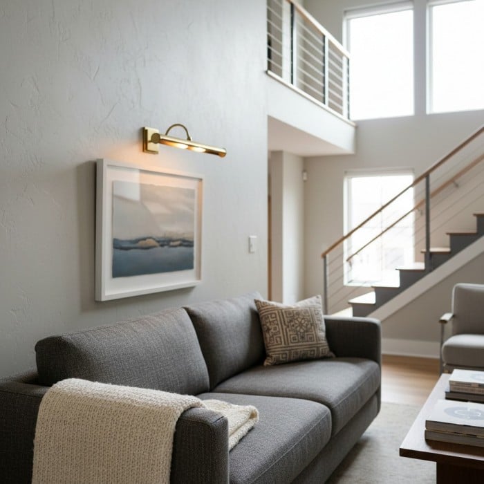 Serena Slim Hood Sconce - Transitional Style Art Lighting For Living Room HL1946