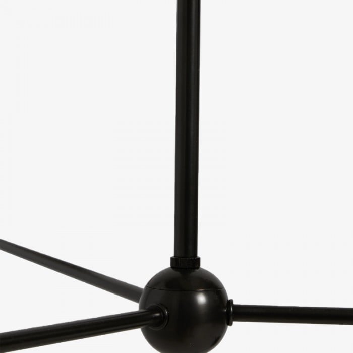 Ruffmeto Ruffled Shade Metal Frame Chandelier for Dining, Entry and Living Room HL1869