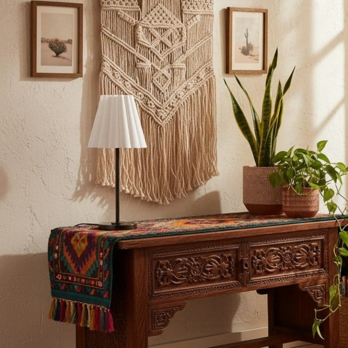 Ruffmeto Transitional Slim Table Lamp - Sculptural Shade Lighting for Living Room or Bedroom HL1851