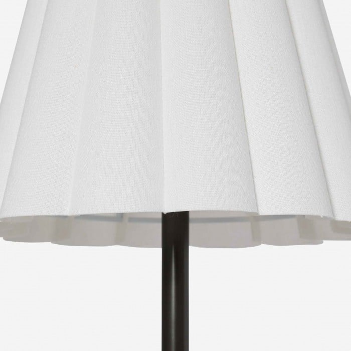 Ruffmeto Transitional Slim Table Lamp - Sculptural Shade Lighting for Living Room or Bedroom HL1851