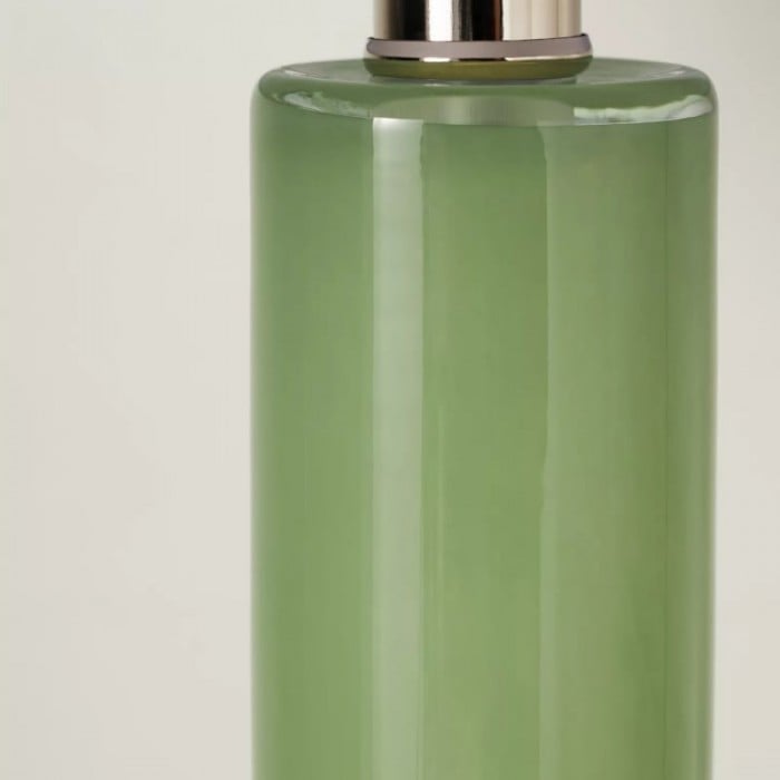 Savara Minimalist Table Lamp - Clean Glass Form with Fabric Shade for Bedrooms HL1900