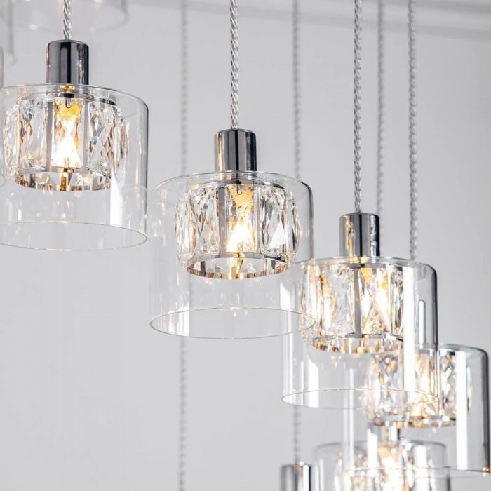 Glomara Sculpted Metal Pendant Lamp - Transitional Sconce Ambient Lighting for Bedrooms and Entryways HL2186