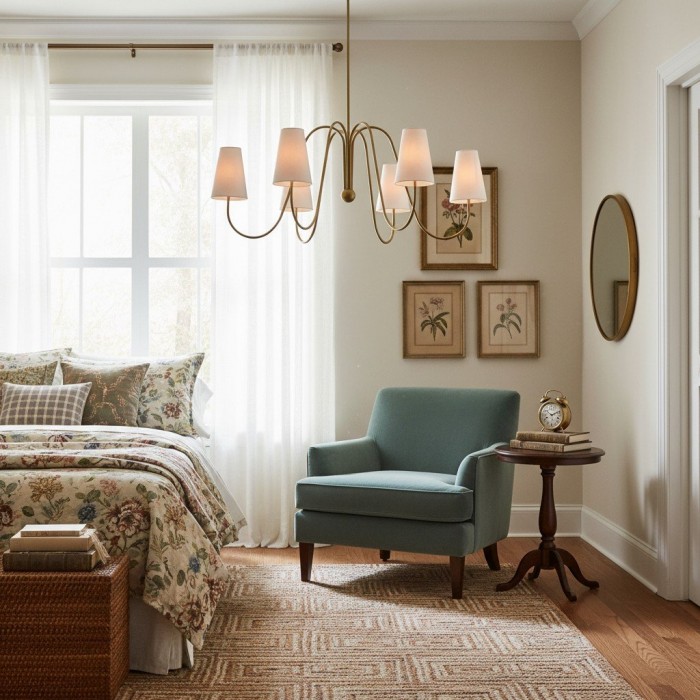 Serena Vintage Metall-Kronleuchter - Mehrarmiger Kronleuchter für den Wohnbereich HL1966