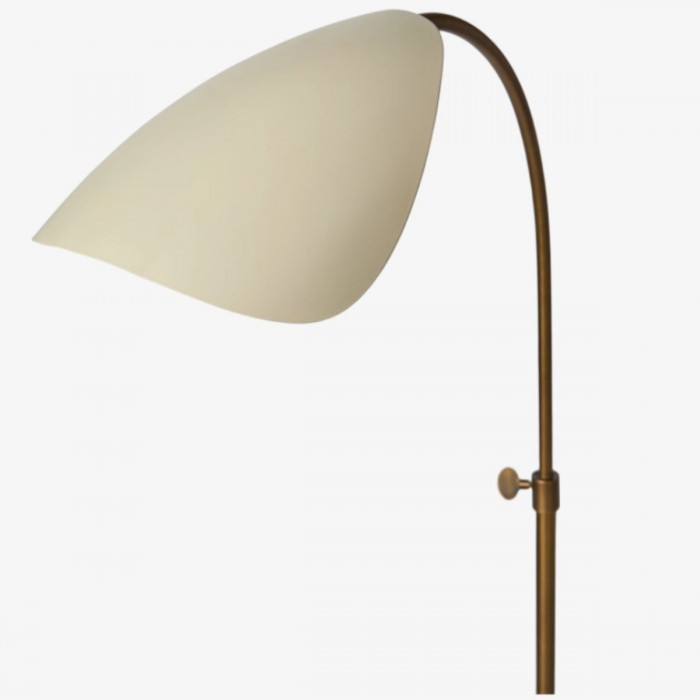 Lámpara de pie artística Shella: elegante diseño arqueado para dormitorio o sala de estar HL1883