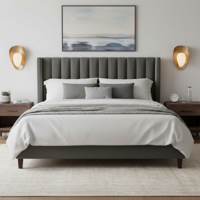 Lampada da parete artistica Shella - Design con paralume a forma di petalo per camera da letto o corridoio HL1885