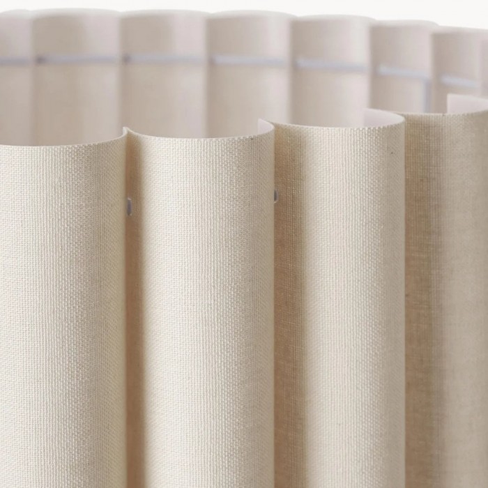 Lámpara de pie Velura Stand - Pantalla de lino beige y base de metal HL2272