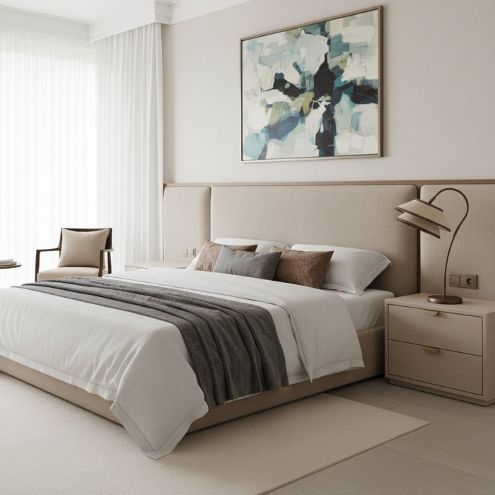 Lampa stołowa Tarivon Stacked – nowoczesny, antyczny klosz z lnu do sypialni i salonu HL1888