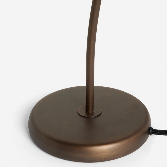 Lampa stołowa Tarivon Stacked – nowoczesny, antyczny klosz z lnu do sypialni i salonu HL1888