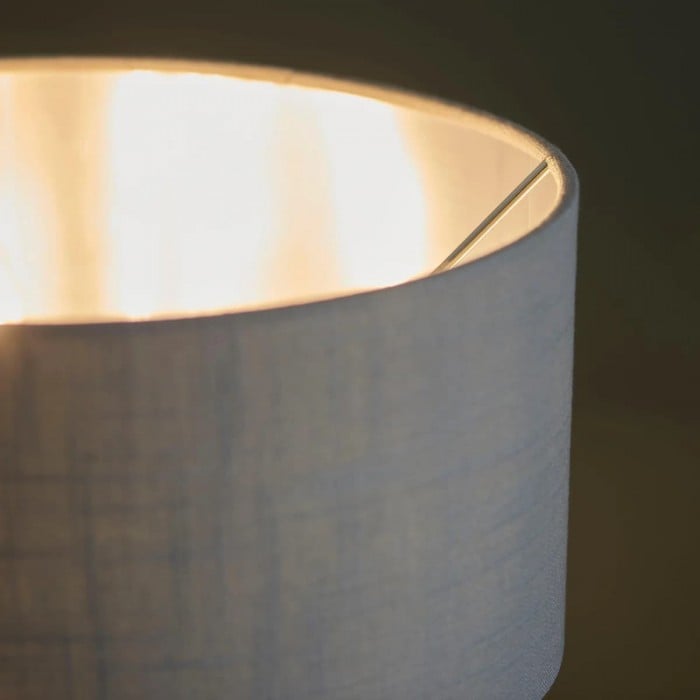 Lampa stołowa Tela 1- i 3-punktowa – nowoczesna, lniana i metalowa, do łóżka lub salonu HL2043