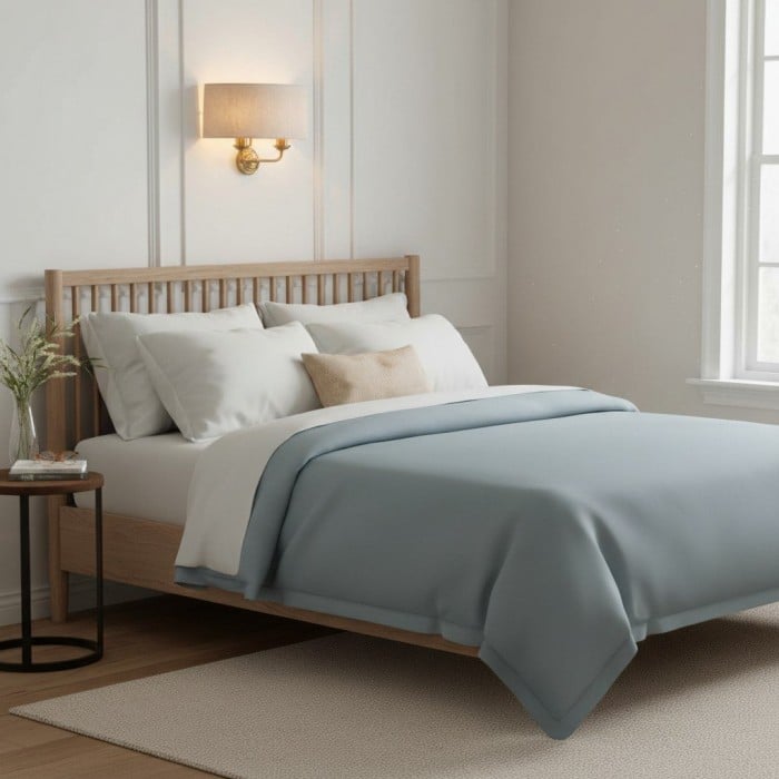 Applique da parete classica Tela con paralume in tessuto - Elegante applique con finitura in metallo per soggiorno/camera da