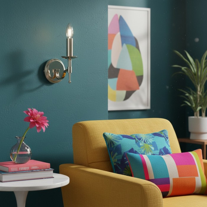 Applique da parete classica Tela in metallo - Elegante applique da parete ideale per corridoio o soggiorno HL2022