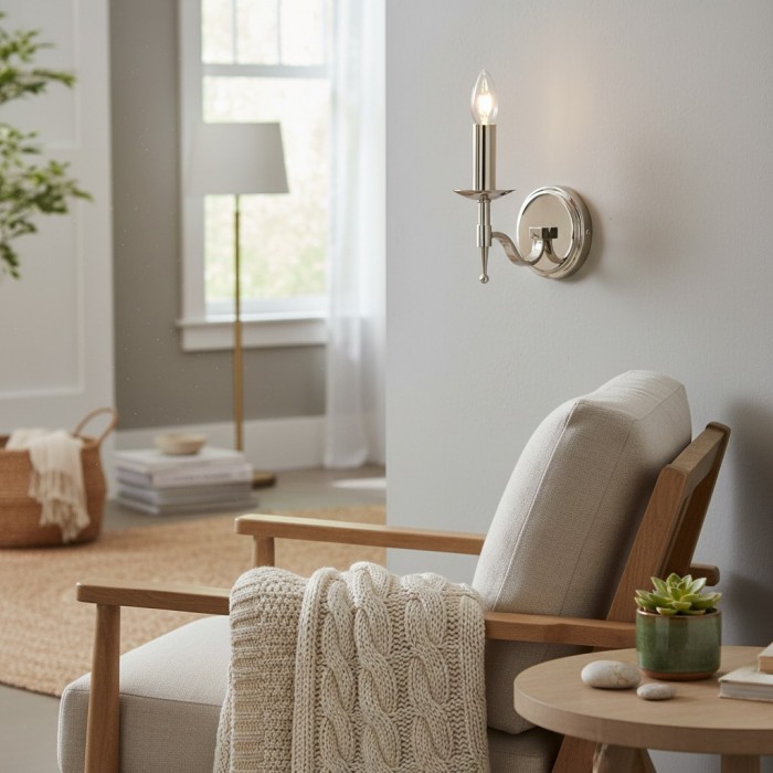 Applique da parete classica Tela in metallo - Elegante applique da parete ideale per corridoio o soggiorno HL2022