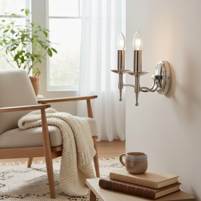 Applique da parete classica Tela in metallo - Elegante applique da parete ideale per corridoio o soggiorno HL2022