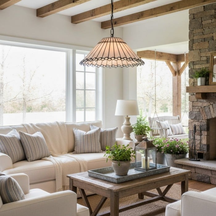 TF Allanton Art-Deco-Pendelleuchte – Elegante Glas-Deckenleuchte für Wohn- und Esszimmer HL2047