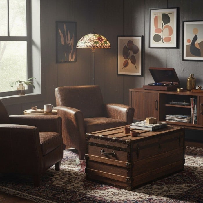 Lámpara de pie TF estilo Angelique - Pantalla de vidrio artesanal con ambiente cálido HL2115