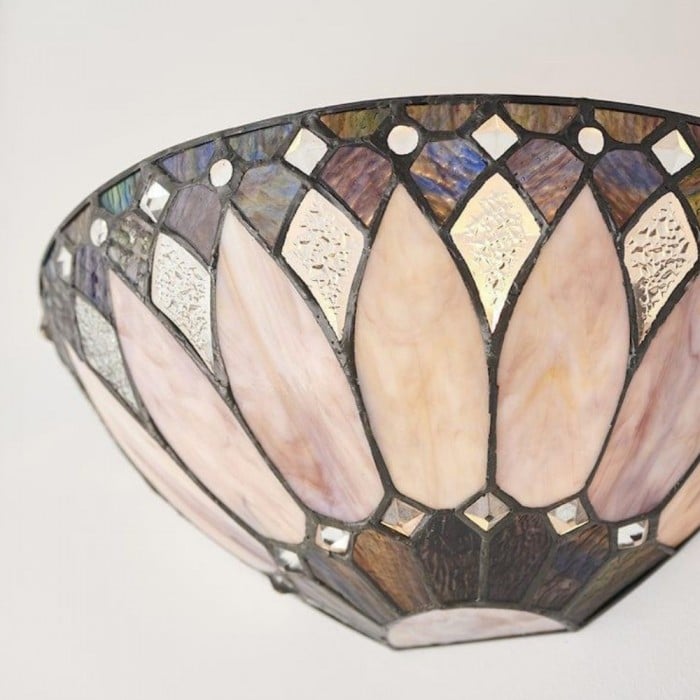 Applique da parete elegante TF Brooklyn - Applique da parete in vetro Art Déco per soggiorno o corridoio HL2007