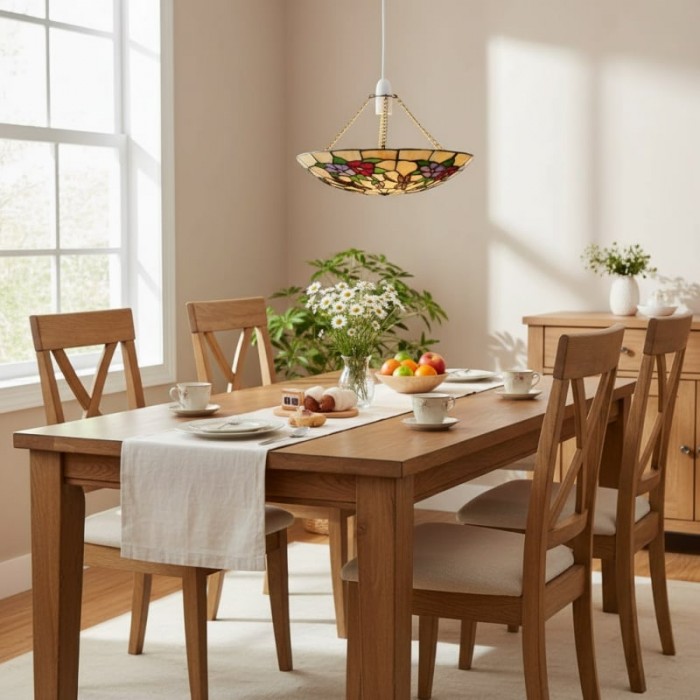 Lampada a sospensione a farfalla TF - Lampada a sospensione decorativa in vetro colorato per camera da letto o ingresso HL2027