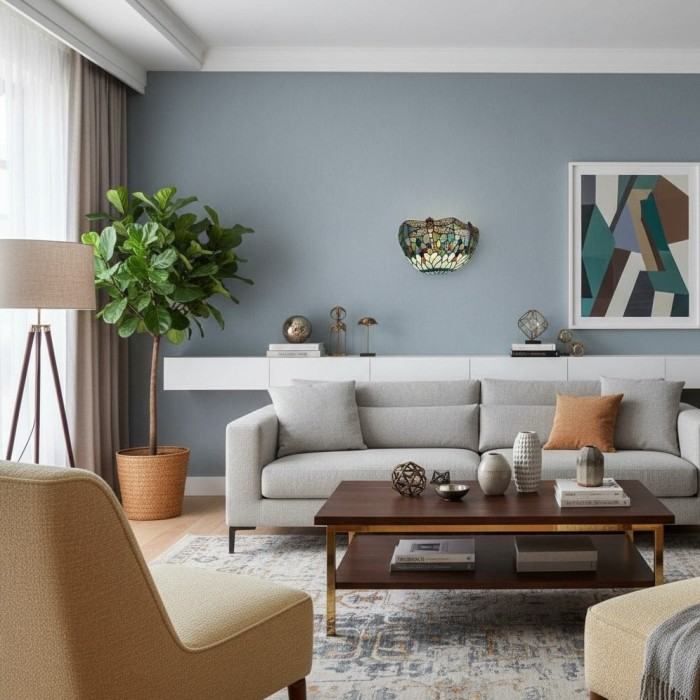 TF Dragonfly Pattern Wall light - Classic Hand-Cut Stained-Glass for Hallways & Bedrooms HL2117