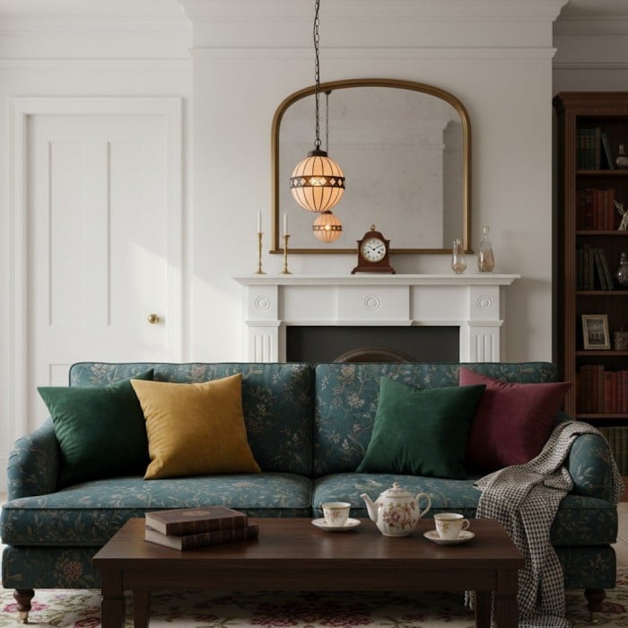 Suspension globe style Tiffany TF Fargo - Sphère lumineuse en verre d'art fabriquée à la main pour îlot de cuisine HL2233