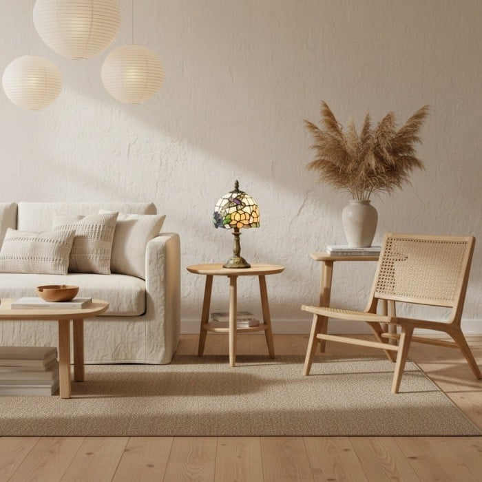 Dekoracyjna lampa stołowa TF Harken Jewel – zachwycający szklany design, idealny do sypialni lub salonu HL2141