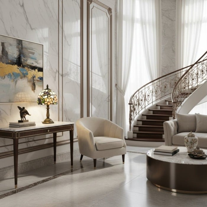 Dekoracyjna lampa stołowa TF Harken Jewel – zachwycający szklany design, idealny do sypialni lub salonu HL2141