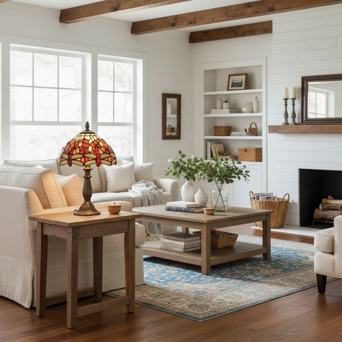 Dekoracyjna lampa stołowa TF Harken Jewel – zachwycający szklany design, idealny do sypialni lub salonu HL2141