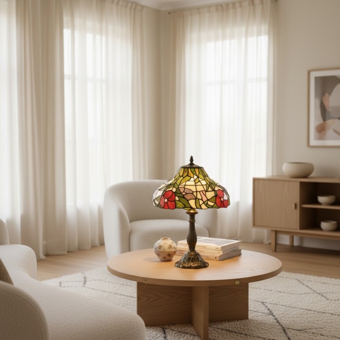 Dekoracyjna lampa stołowa TF Harken Jewel – zachwycający szklany design, idealny do sypialni lub salonu HL2141