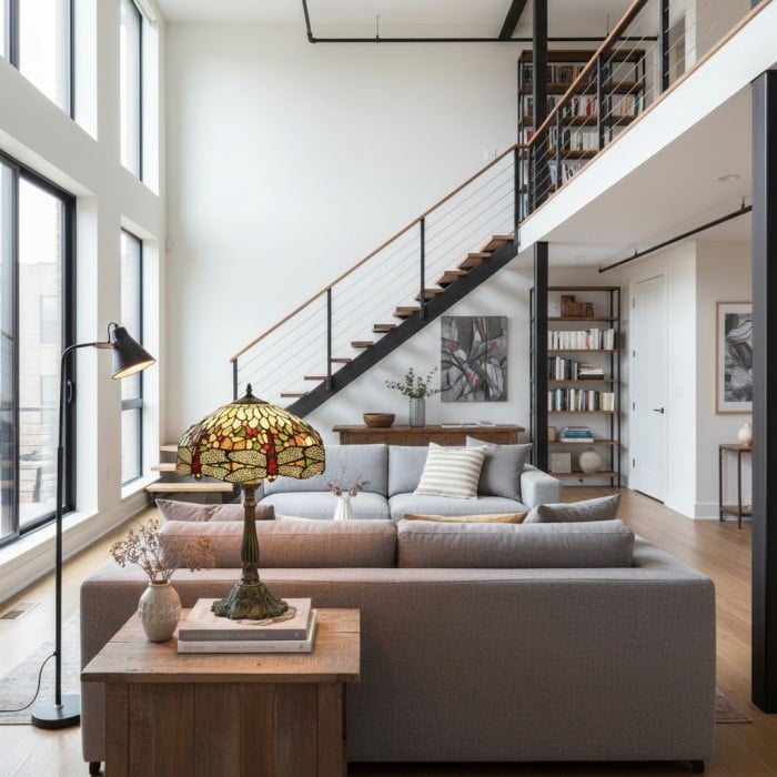 Dekoracyjna lampa stołowa TF Harken Jewel – zachwycający szklany design, idealny do sypialni lub salonu HL2141