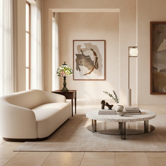 Dekoracyjna lampa stołowa TF Harken Jewel – zachwycający szklany design, idealny do sypialni lub salonu HL2141