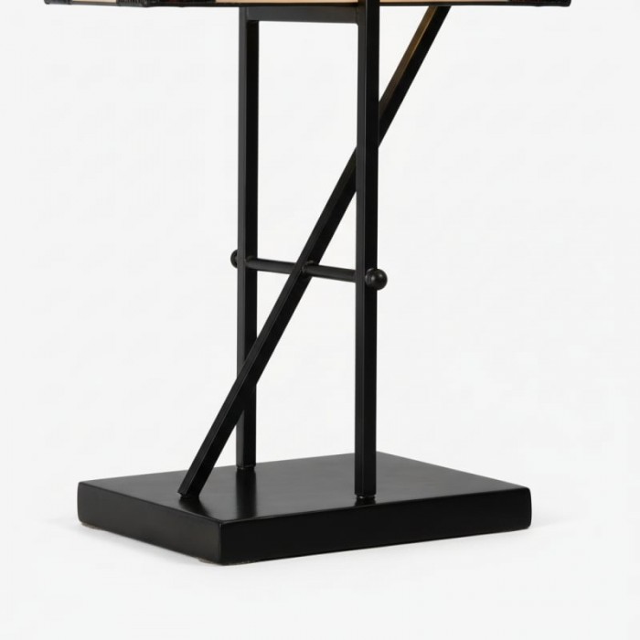 TF Manchester Table Lamp - Vintage-Inspired Stained Glass Table Light for Reading Nook or Bedroom HL2092