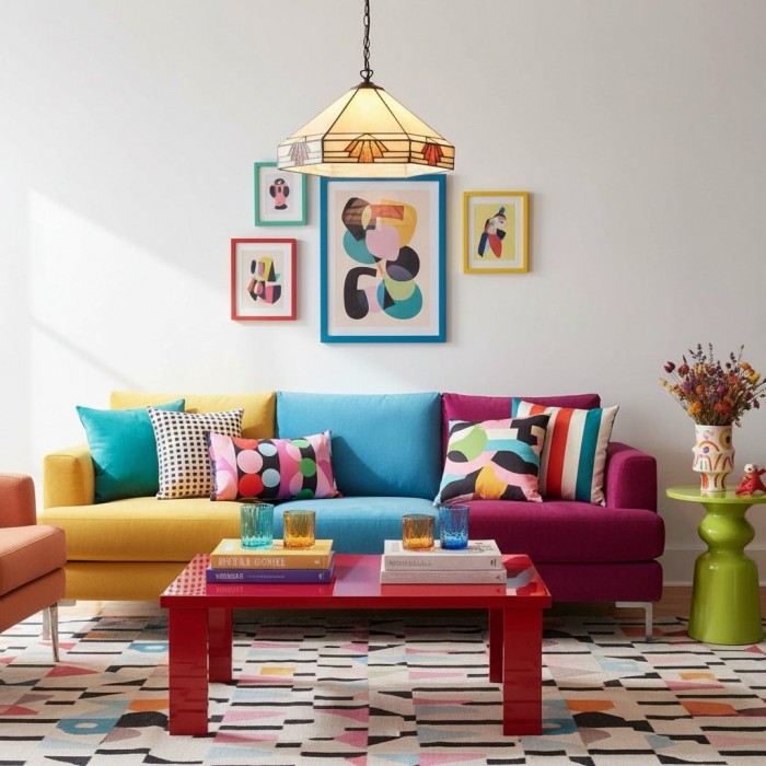 TF Nevada Vintage Stained Glass Pendant - Handcrafted Art Glass Lighting for Dining Areas HL2166