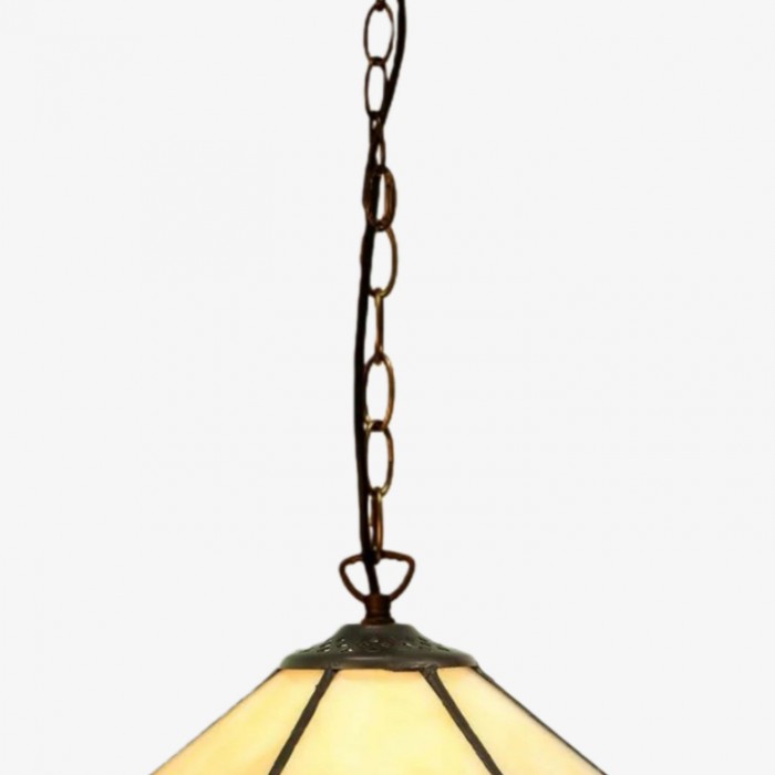 TF Nevada Vintage Stained Glass Pendant - Handcrafted Art Glass Lighting for Dining Areas HL2166
