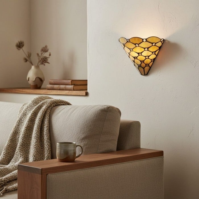 Applique da parete in vetro elegante TF Pearl - Applique da parete per soggiorno, camera da letto o corridoio HL2018