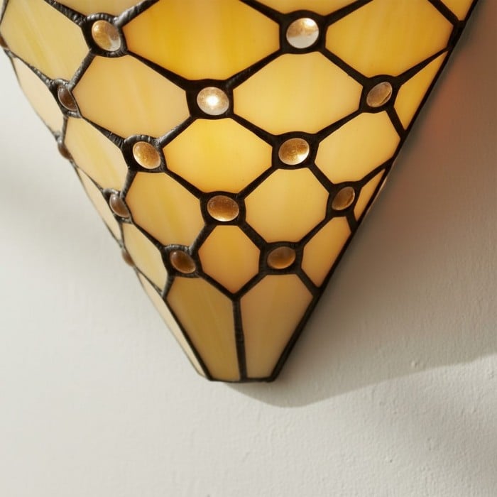 Applique da parete in vetro elegante TF Pearl - Applique da parete per soggiorno, camera da letto o corridoio HL2018