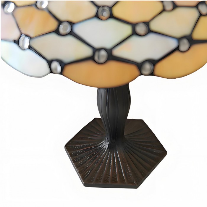 Lampa stołowa TF Pearl Stained Glass – oświetlenie ambientowe do sypialni i salonu HL2200