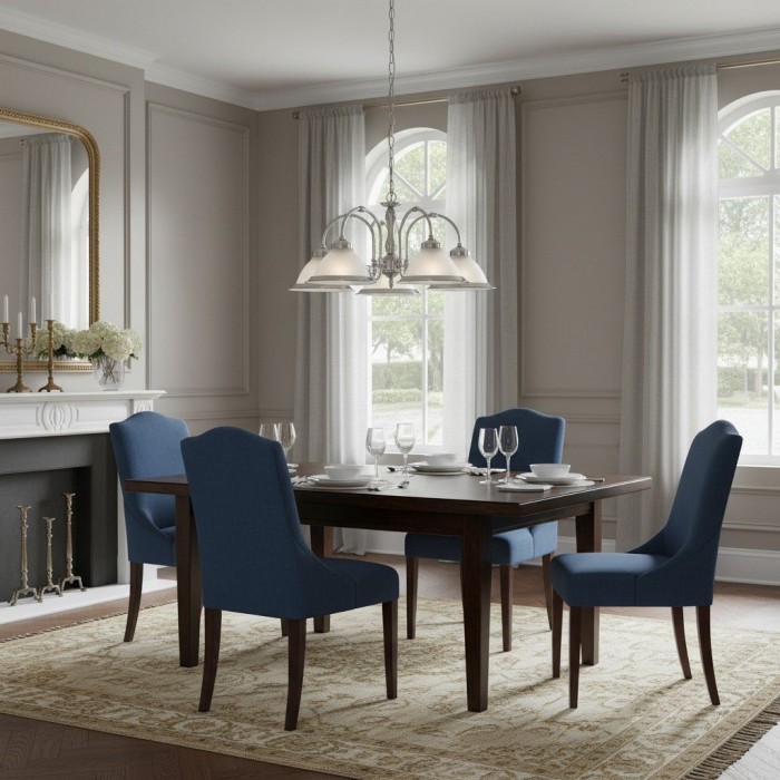 Lámpara colgante TF Vintora de vidrio acanalado: elegante moldura metálica para cocinas, comedores y pasillos HL2221