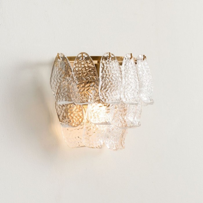 Applique in vetro a più livelli Lumvey - Applique Art Déco per bagno e corridoio HL1995