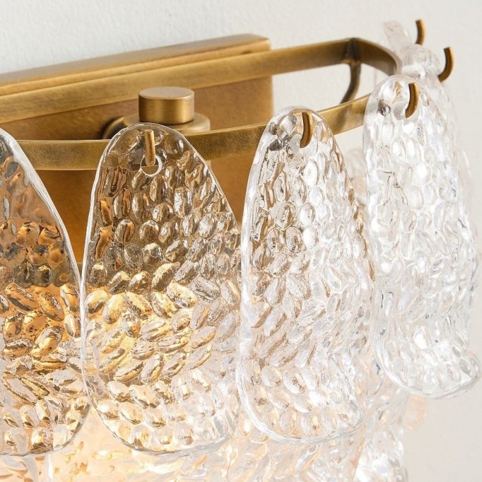 Applique in vetro a più livelli Lumvey - Applique Art Déco per bagno e corridoio HL1995