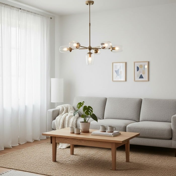 Serion Kristallen Glazen Hanglamp Moderne Kroonluchter - Opvallende Verlichting voor Horeca & Residentiële Ruimtes HL2150