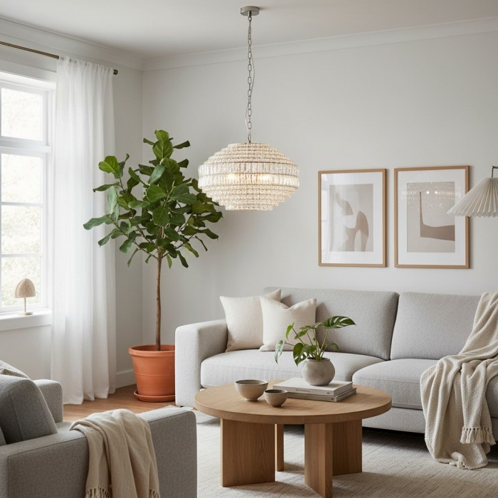 Lámpara colgante de cristal Virelis Style Luxe: iluminación ambiental para cocinas y espacios de hostelería HL2144